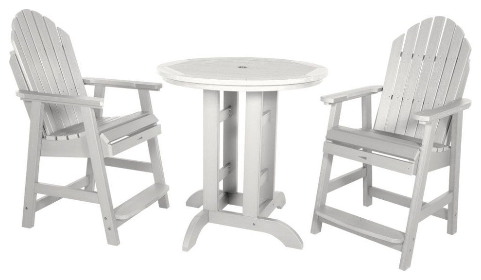 Hamilton 3-Piece Round Counter-Height Dining Set, White