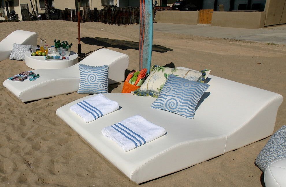 Tide Duo Low Profile Lounger, Chill White