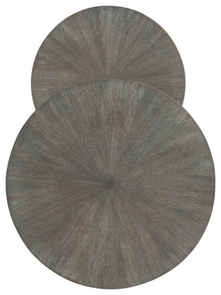 Close-up/zoomed view of the round table tops on white background; cropped, no text; suitable as alternate_white_close.