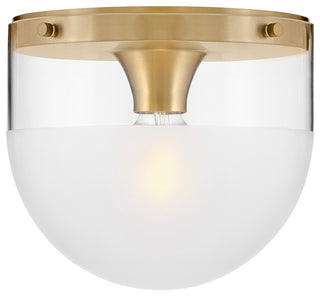 Beck LED Flush Mount, Lacquered Brass
