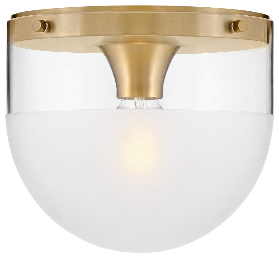 Beck LED Flush Mount, Lacquered Brass