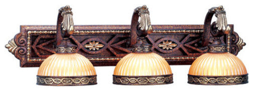 Seville Bath Light, Palacial Bronze With Gilded Accents