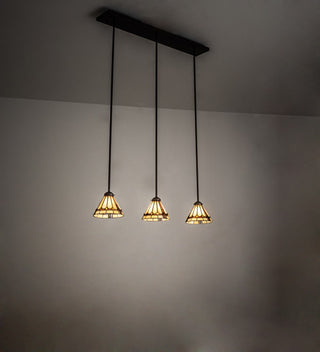 42 Long Belvidere 3 Light Island Pendant