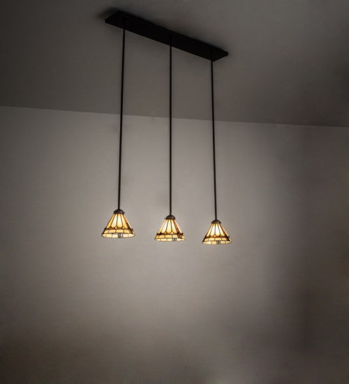 42 Long Belvidere 3 Light Island Pendant