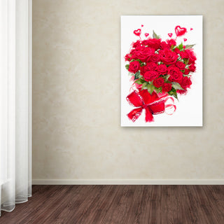 The Macneil Studio 'Valentine Roses' Canvas Art, 19"x14"