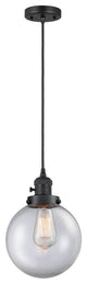 INNOVATIONS 201CSW-BK-G202-8 1-Light Mini Pendant Matte Black