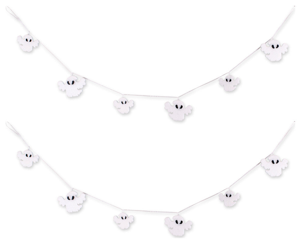 Hanging Foam Ghost Garland, Set of 2