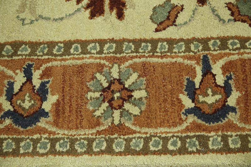 Ziegler All-Over Hand-Tufted Indian Oriental Area Rug, Brown, 5x8'