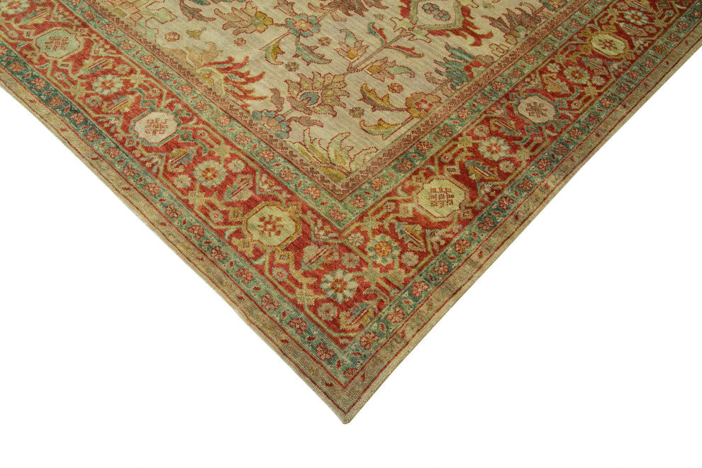 Rug N Carpet - Hand-Knotted Oriental 8' 7" x 11' 7" Decorative Oushak Area Rug