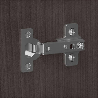 Close-up of hinge on wood cabinet; no white background or lifestyle context.