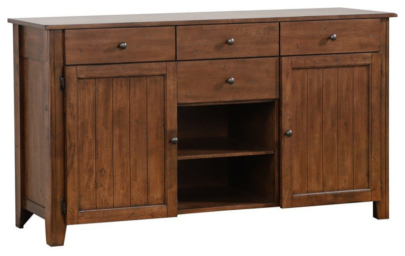 Sunset Trading Simply Brook Sideboard Server, Amish Brown