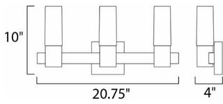 Maxim Lighting Contessa Bath Vanity, Natural Aged Brass - 22413SWNAB