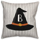 Halloween Monogram Hat B 18x18 Spun Poly Pillow