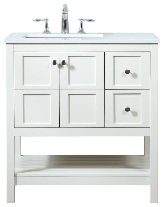 Elegant VF16432WH 32"Single Bathroom Vanity, White