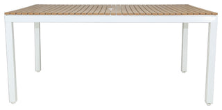 Riviera Outdoor Rectangle Dining Table, White