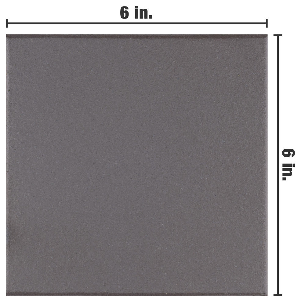 Quarry Black Ceramic Floor and Wall Tile