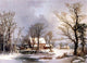 George Henry Durrie Winter in the Country Wall Decal