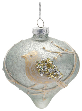 Beaded Glass Bird Ornament, 6-Piece Set