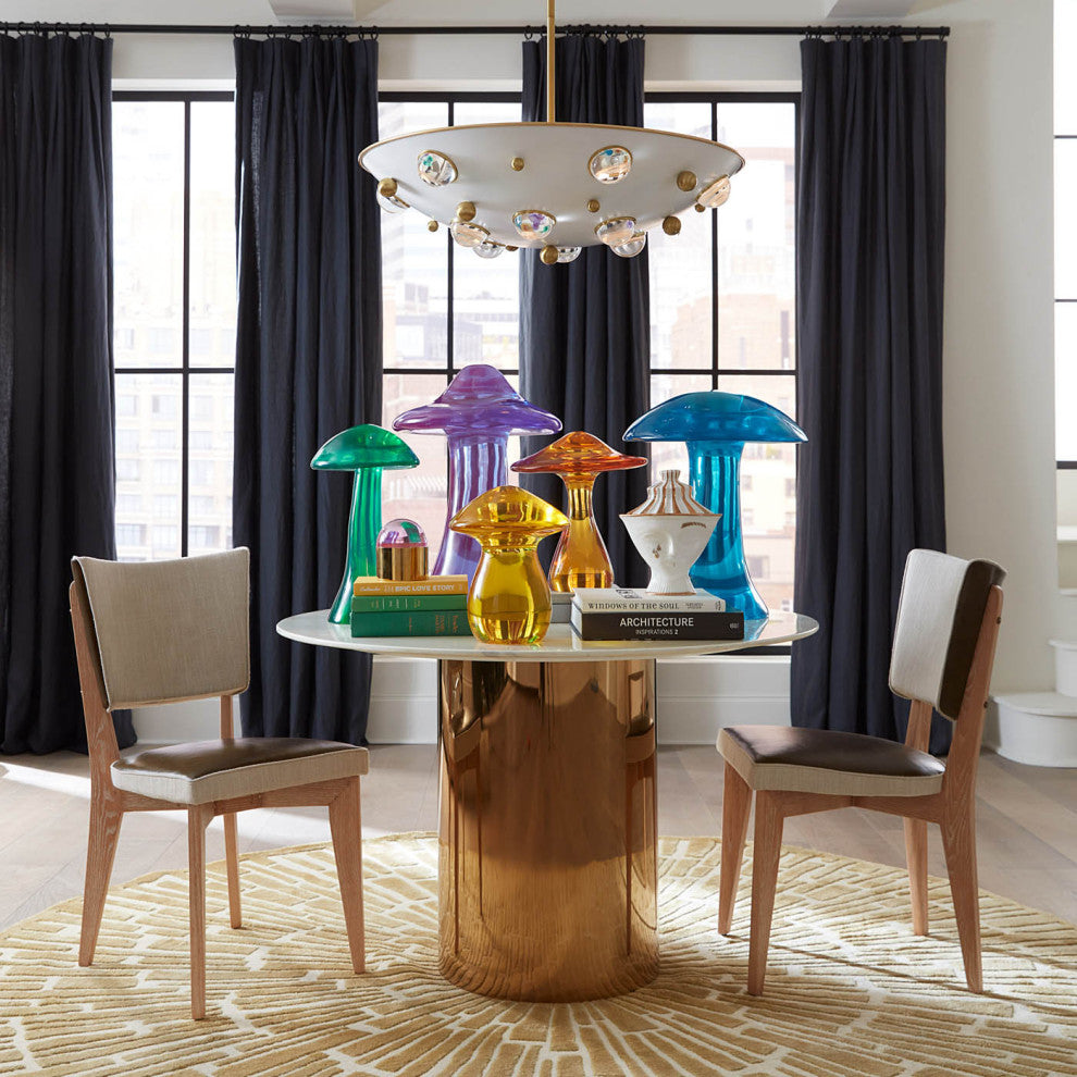 Turquoise Acrylic Mushroom Objet
