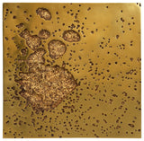 Splotch Wall Art, Square, Gold Leaf