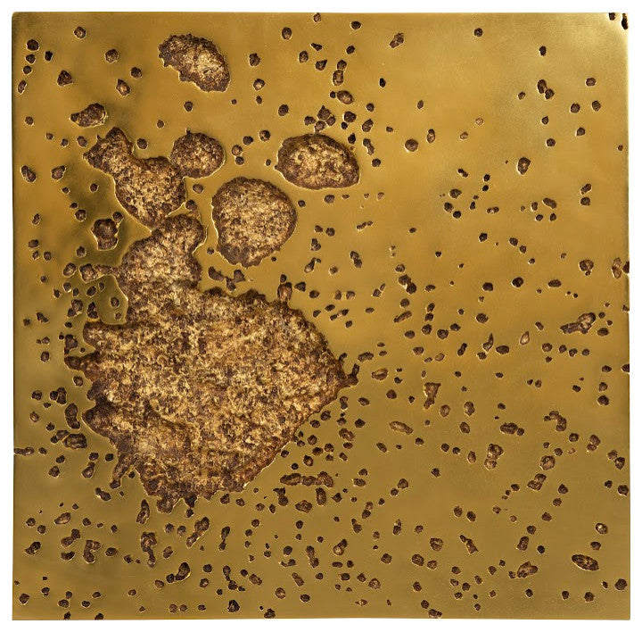 Splotch Wall Art, Square, Gold Leaf