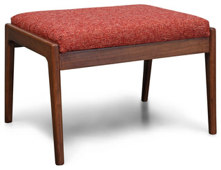 Eichler Ottoman, Picante, Walnut