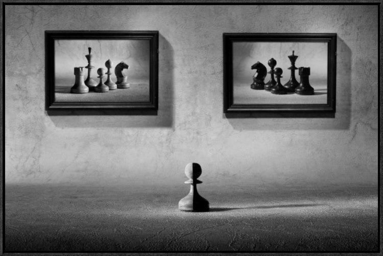 "The Choice To Make" Framed Canvas Giclee by Victoria Ivanova, 31x21"