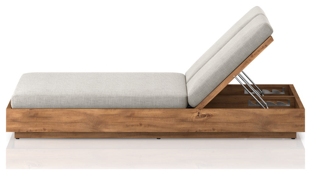 Kinta Outdoor Double Chaise Lounge-Stone