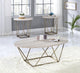 Rowyn Faux Marble Top End Table