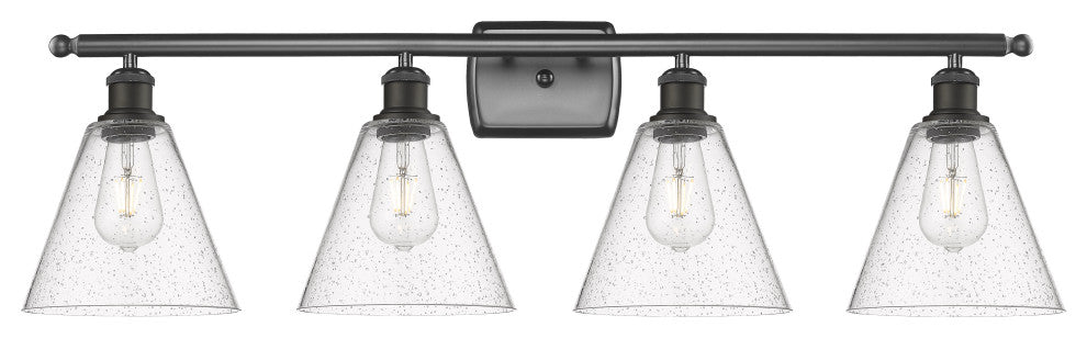 Innovations 516-4W-OB-GBC-84 4 Light Bath Vanity Light, Oil Rubbed Bronze