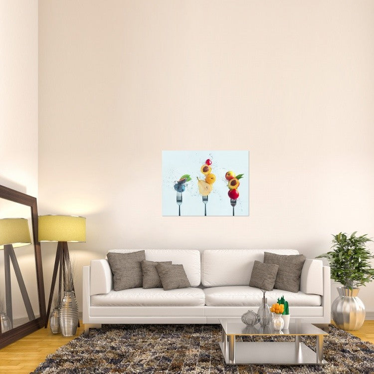 "Making Fruit Salad" Stretched Canvas Giclee by Dina Belenko, 40x30"