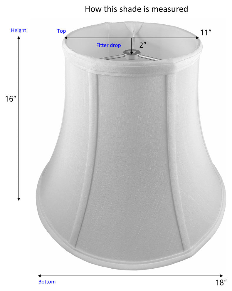 Jollick Round Bell Lampshade, 18"x11"x16"
