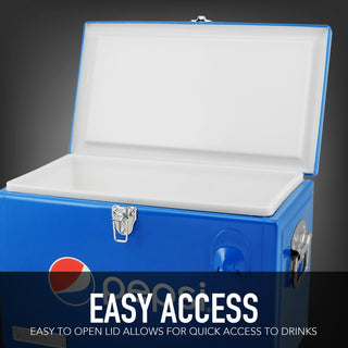 Permasteel 21 Quart Portable Cooler, Blue