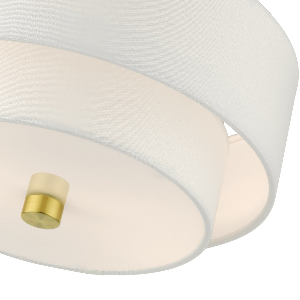 Satin Brass Timeless, Transitional, Versatile, Semi Flush