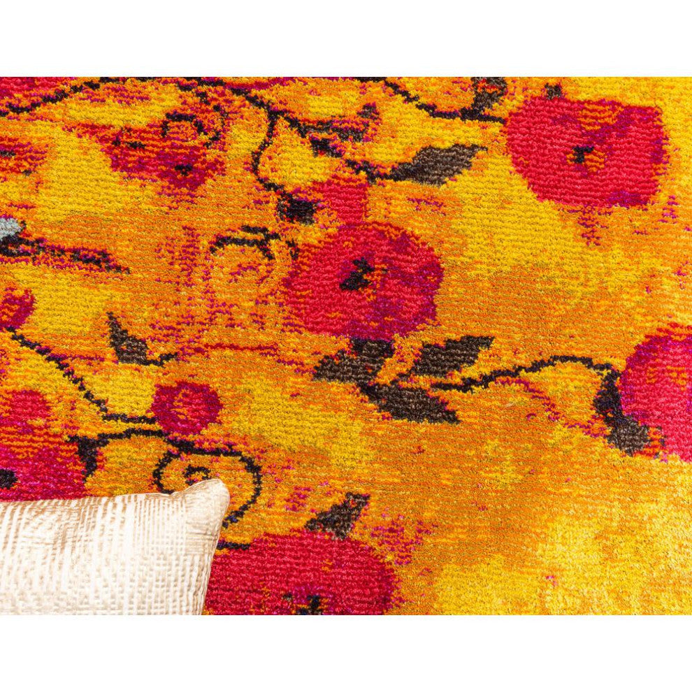 Rug Unique Loom Estrella Yellow Runner 2' 7 x 10' 0