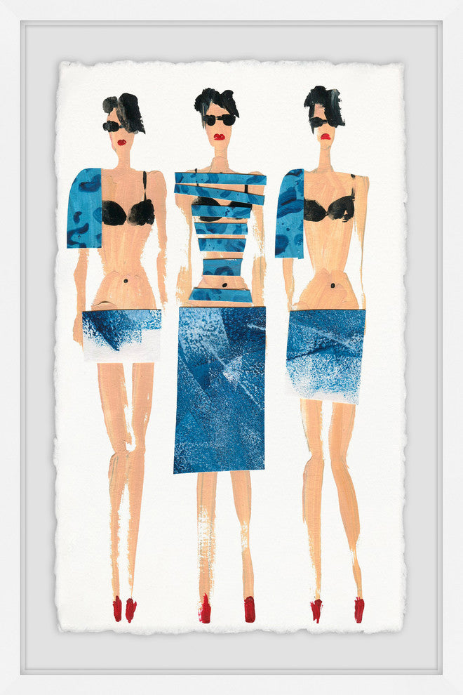 "Blues II" Framed Painting Print, 24"x36"