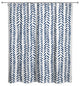 Modern Herringbone Shower Curtain, Blue