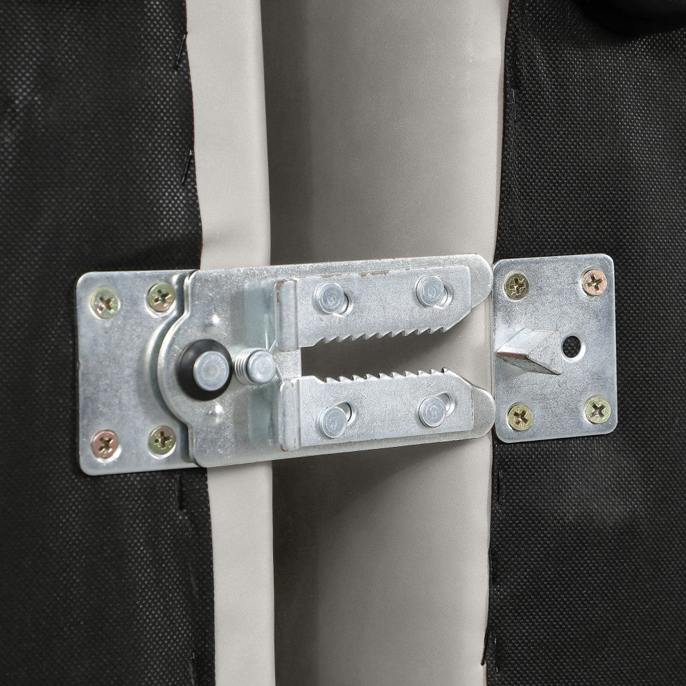 Cube Upholstered Modular Component, Cream, Vegan Leather, Ottoman