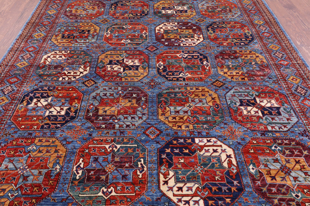 Bokhara Hand Knotted Wool Rug 7' 11" X 10' 0" - Q12428