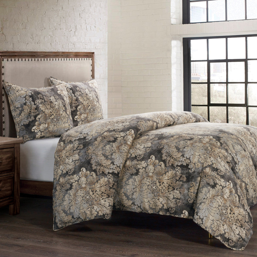 Victoria Washed Linen Duvet Set, 3 Piece, King