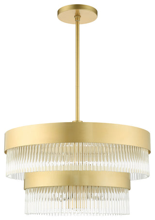 Livex Lighting Norwich 7 Light Soft Gold Chandelier