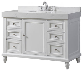 48" Classic Single Exclusive Bath Vanity, White