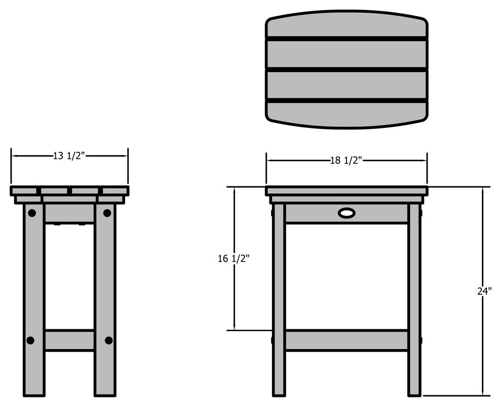 Lehigh Stool, Weathered Acorn, Counter Height