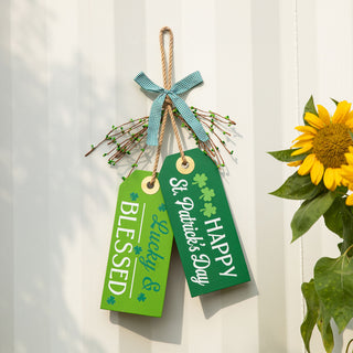 24" St. Patrick's Wooden Doorknob Hanging Decor