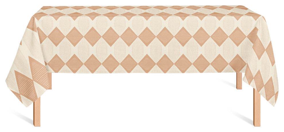 Loose Lines Triangle 58x102 Tablecloth