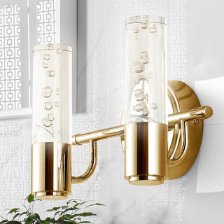 Bolha Bubble Acrylic/Iron Integrated LED Vanity Light, Brass Gold, 2 - Light(s)