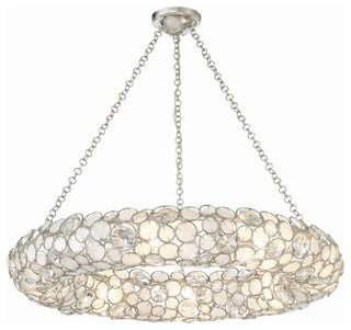 Palla 8-Light Chandelier, Antique Silver