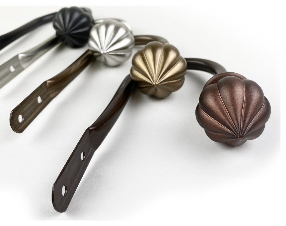 Meda Curtain Holdback Pair, Black