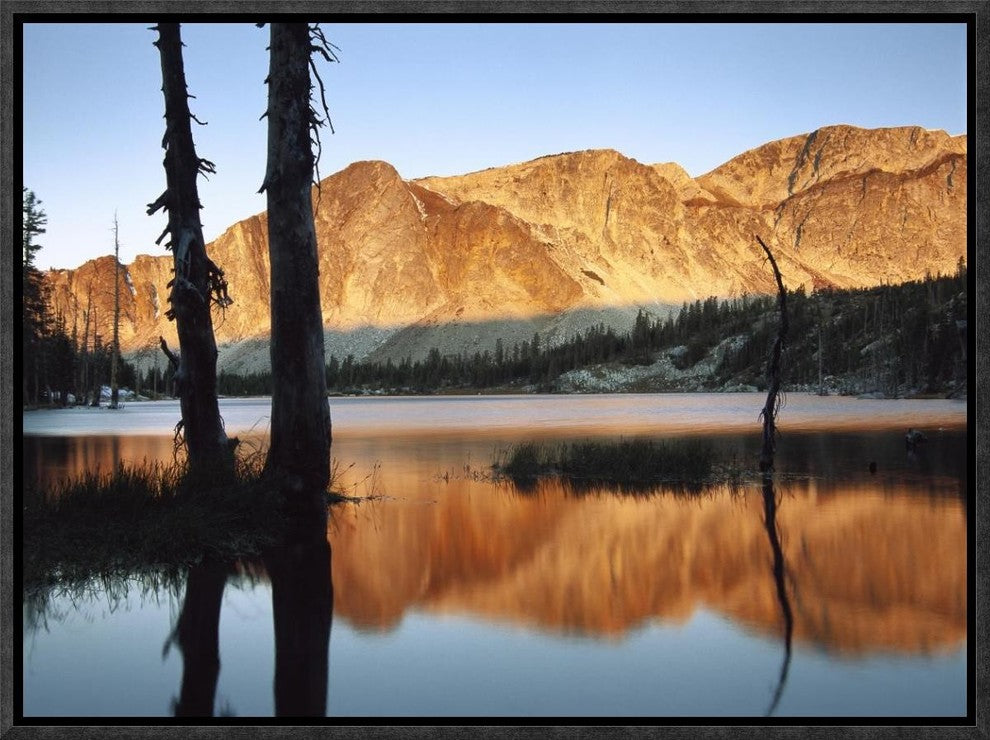 "Medicine Bow Mountains, Wyoming" Framed Canvas Giclee by Tim Fitzharris, 17x13"