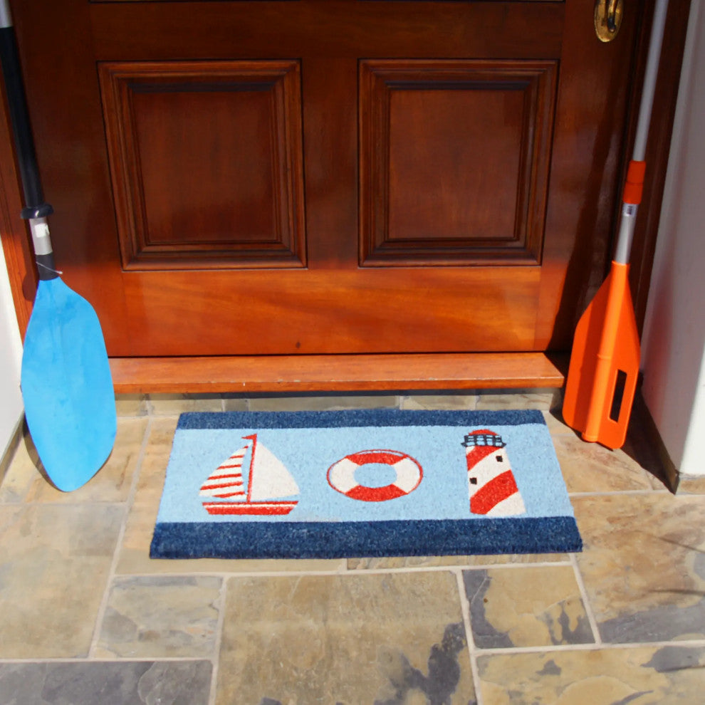 Rubber-Cal Summer "Beach Doormat" Kit 18" x 30" 2 Door Mats